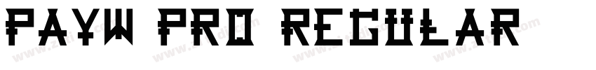 PAYW Pro Regular字体转换 PAYW Pro Regular字体转换